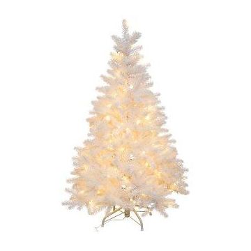 Albero artificiale abete LASSO, LED, bianco, 120 cm