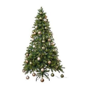 Albero artificiale abete APALMO, LED, verde-crema, 150 cm