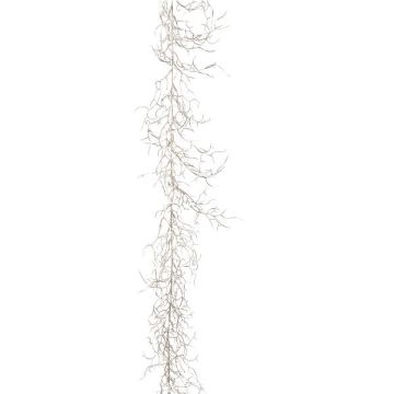 Ghirlanda artificiale corallo UBARAN, argento, 185cm