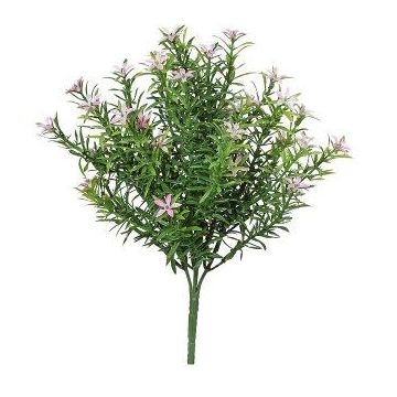 Ciuffo di fiori stellati artificiali BERLAN su bastoncino, rosa, 35 cm