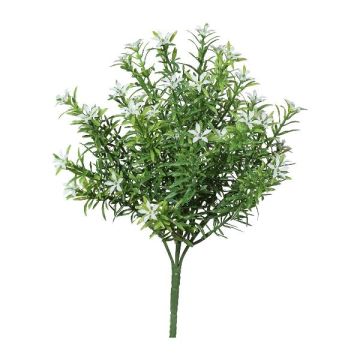 Ciuffo di fiori stellati artificiali BERLAN su bastoncino, bianco, 35 cm