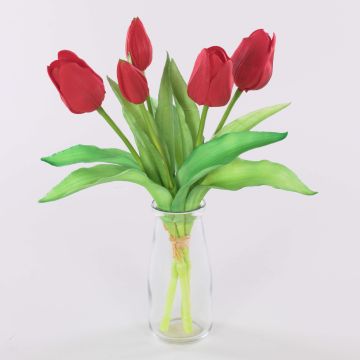 Mazzo di tulipani artificiali LEANA, rosso, 30cm, Ø20cm Mazzo di tulipani artificiali LEANA, rosso, 30cm, Ø20cm