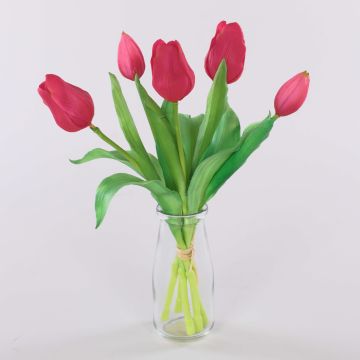 Mazzo di tulipani artificiali LEANA, rosa-verde, 30cm, Ø20cm Mazzo di tulipani artificiali LEANA, rosa-verde, 30cm, Ø20cm