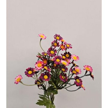 Bouquet di fiori artificiali crisantemi piccoli WEMKE, rosso bordeaux, 35 cm, Ø 13 cm