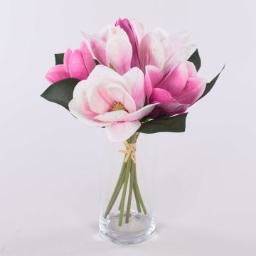 Mazzo di magnolie artificiali KAYLE, rosa-fucsia, 30cm Mazzo di magnolie artificiali KAYLE, rosa-fucsia, 30cm
