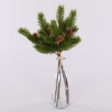 Rami di abete artificiali BERNAHE in mazzo, con pigne, verdi, 35 cm Rami di abete artificiali BERNAHE in mazzo, con pigne, verdi, 35 cm