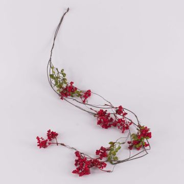 Ghirlanda decorativa di bacche di sambuco CHAMBAL con frutti, rosso, 140 cm Ghirlanda decorativa di bacche di sambuco CHAMBAL con frutti, rosso, 140 cm