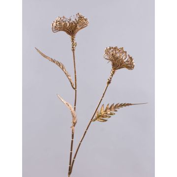 Ramo artificiale con spilli Protea CORMAC, oro, 85cm Ramo artificiale con spilli Protea CORMAC, oro, 85cm