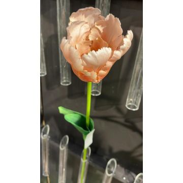 Tulipano artificiale PETSCHORA, albicocca-rosa, 65 cm