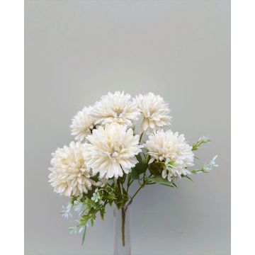 Dalia decorativa SALAMITUS su stelo, bianco-crema, 30 cm