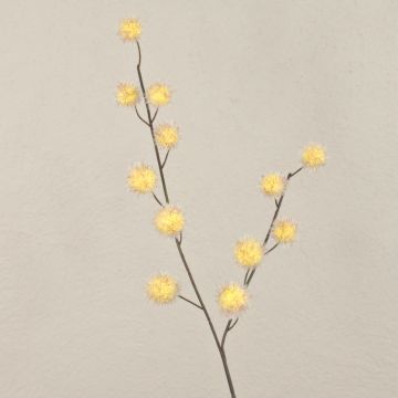 Ramo decorativo di euforbia ELAENA, frutti, beige-viola, 100 cm