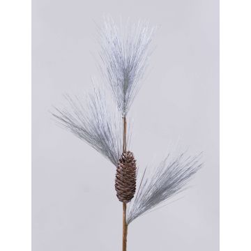 Ramo di pino artificiale LAIDYS con pigne, argento, 80cm Ramo di pino artificiale LAIDYS con pigne, argento, 80cm