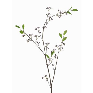 Ramo decorativo finto mirtillo PAUAHI con bacche, viola-bianco, 140 cm