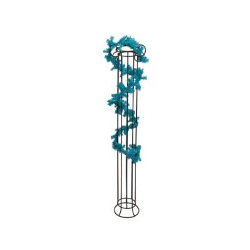 Ghirlanda decorativa di abete nobile DOROTHEA, turchese, 270 cm, Ø 20 cm