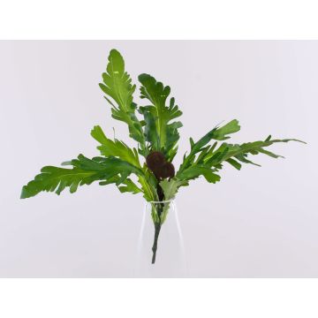 Felce del nido artificiale ADRIENNE su stelo, verde, 30cm, Ø45cm
