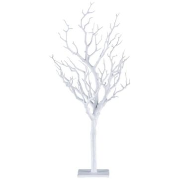 Tronco artificiale senza foglie FREMAL su base, con rami, bianco, 40cm