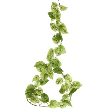 Ghirlanda di edera finta NAHELE, verde-bianco, 180 cm Ghirlanda di edera finta NAHELE, verde-bianco, 180 cm