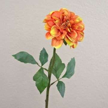 Dalia artificiale TINKALA, arancione, 60 cm, Ø 11 cm
