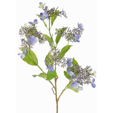 Ramo di ortensia artificiale KATHANI, blu-crema, 80 cm