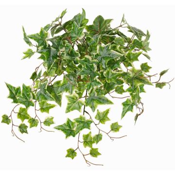 Edera artificiale BESSIE su bastone, Eco Collection, verde-bianco, 55cm