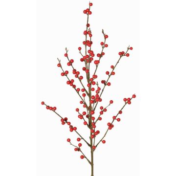 Ramo di agrifoglio artificiale HIKERNA con bacche, rosso, 90cm