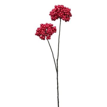 Ramo decorativo di sambuco KULVEN, bacche, rosso, 70 cm