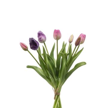 Mazzo di tulipani artificiali assortiti LONA, rosa-lilla, 40cm Mazzo di tulipani artificiali assortiti LONA, rosa-lilla, 40cm