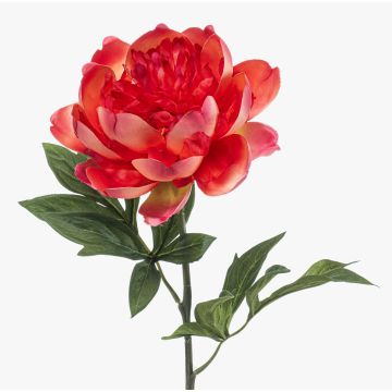 Fiore artificiale peonia TWOLER, corallo, 55 cm