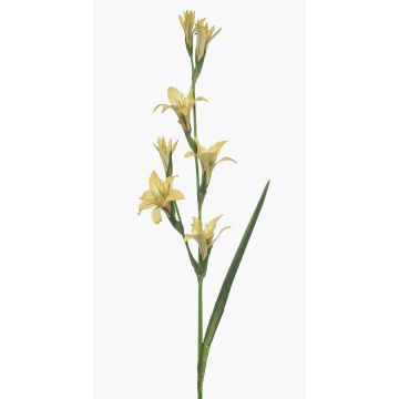 Fiore artificiale gladiolo GROWEL, giallo, 105 cm