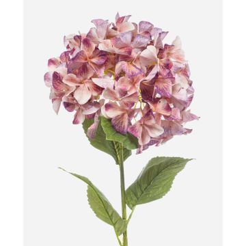 Ortensia artificiale BRITTANY, pesca-lilla, 90 cm