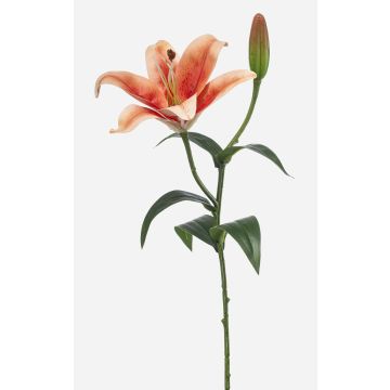 Fiore artificiale giglio tigrato MIXLON, pesca-salmone, 55 cm
