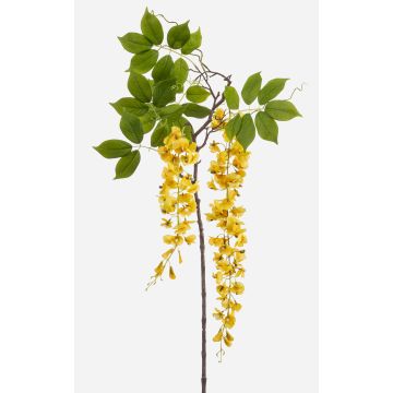 Grande ramo artificiale di glicine NISSRINE con fiori, giallo, 145 cm Grande ramo artificiale di glicine NISSRINE con fiori, giallo, 145 cm