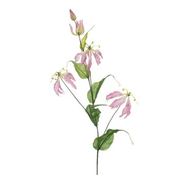 Ramo artificiale di gloriosa KEXROL, rosa chiaro, 105 cm
