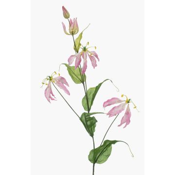Ramo artificiale di gloriosa KEXROL, rosa chiaro, 105 cm