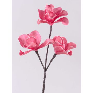 Magnolia artificiale VERONA, fucsia, 40cm, Ø10-14cm