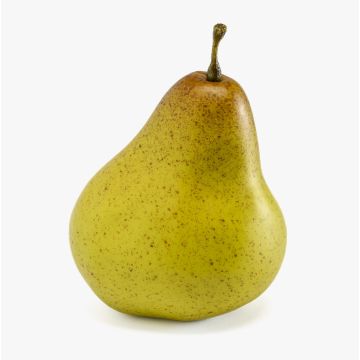 Frutta artificiale pera KAMALA, verde-marrone, 8 cm