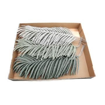 Foglie di palma artificiali Areca ALANEA, 15 pezzi, petrolio-menta-bianco, 45 cm