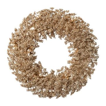 Ghirlanda decorativa bacche finte DORNI, dorata, Ø 35 cm