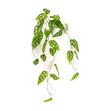 Pianta artificiale pendente Philodendron monstera adansonii RATLEV su bastoncino, 90 cm
