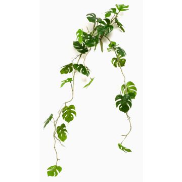 Pianta artificiale pendente filodendro monstera deliciosa GRINTO su bastoncino, 80 cm