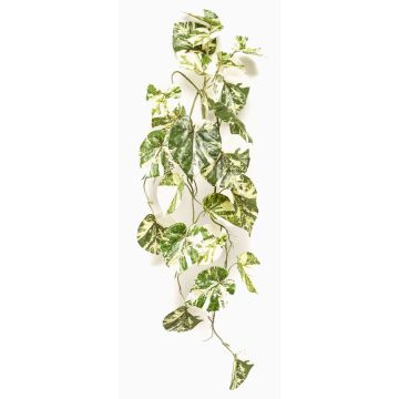 Pianta artificiale pendente Scindapsus NAVIRT su bastoncino, verde-bianco, 90 cm