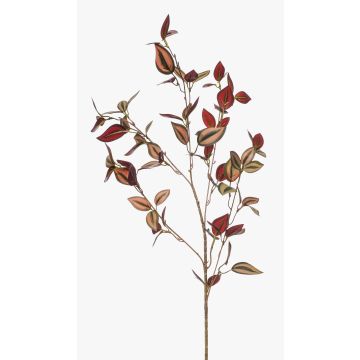 Ramo decorativo Tradescantia zebrina ROVILB, rosso bordeaux, 90 cm