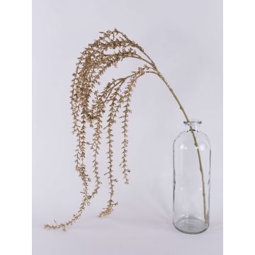 Ramo artificiale di rhipsalis HASAN, glitter, oro, 120cm