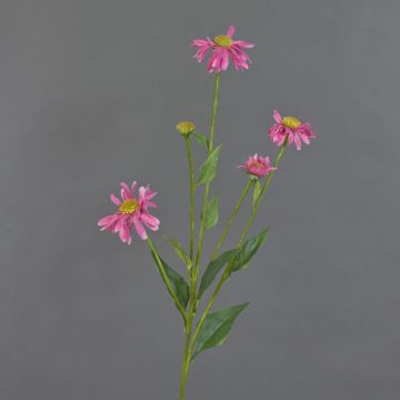 Echinacea artificiale BRIANA, rosa, 85cm, Ø8-11cm