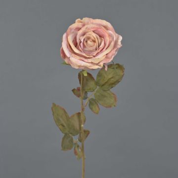Rosa artificiale NAJMA, rosa antico, 65cm, Ø11cm