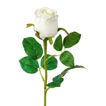 Fiore artificiale rosa KLONI, bianco, 50 cm Fiore artificiale rosa KLONI, bianco, 50 cm
