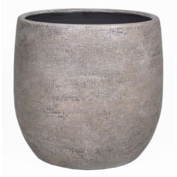 Vaso da fiori in ceramica AGAPE con grano, bianco-marrone, 36cm, Ø39cm