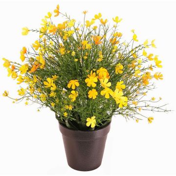 Fiore decorativo Impatiens GISINDA in vaso decorativo, giallo-arancione, 40cm Fiore decorativo Impatiens GISINDA in vaso decorativo, giallo-arancione, 40cm