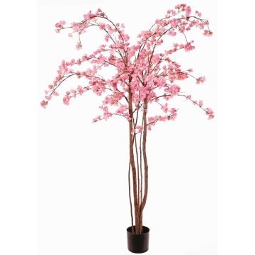 Albero di ciliegio artificiale PONFYN con fiori, tronchi naturali, rosa, 175cm Albero di ciliegio artificiale PONFYN con fiori, tronchi naturali, rosa, 175cm
