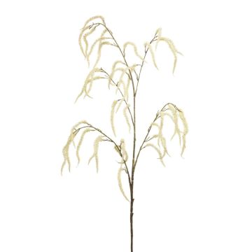 Ramo artificiale di amaranto PIATRA con fiori, color crema, 100 cm